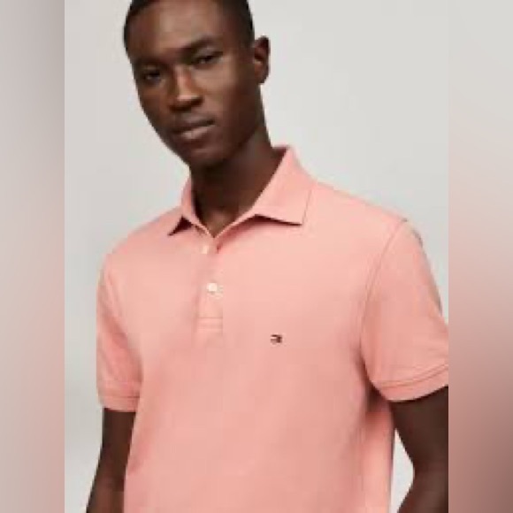 Tommy Hilfiger Men's Pink Polo Shirt - Picture 4 of 12